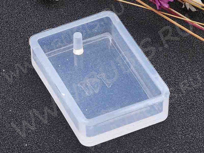 Молд 023 для эпоксидной смолы кулон подвеска Прямоугольник 33*23*7мм (силикон)