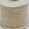 Вощёный полиэстеровый шнур "корейский" 1мм светло-бежевый (1м) Купить Вощёный полиэстеровый шнур "корейский" 1мм светло-бежевый (1м) с доставкой по России