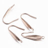 Швензы-крючки №094-RG вытянутая капля 20*4,5*0,8мм розовое золото (Хирургическая сталь) (1 пара) Купить Швензы-крючки №094-RG вытянутая капля 20*4,5*0,8мм розовое золото (Хирургическая сталь) (1 пара) с доставкой по России