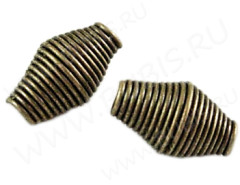 Бусина-пружинка 11*6*6мм античная бронза (Iron)