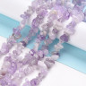 Купить Крошка (галтовка) каменная 251 7-12мм Аметист лавандовый натуральный (камни) (нить прим.80см) с доставкой по России