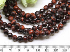 (ОПТ) Бусина округлая 6мм Бычий глаз (камни)(НИТЬ)