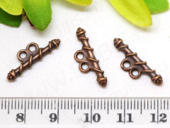 129 Палочка для тоггла на 2 нити 20*7*2мм античная медь (литьё)