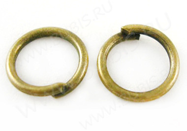 Колечки обычные 5*0,7мм античная бронза (Iron) (10г.ок.230шт.)