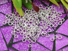 (ОПТ) Колечки обычные 3*0,7мм серебристые (Iron) (100гр)