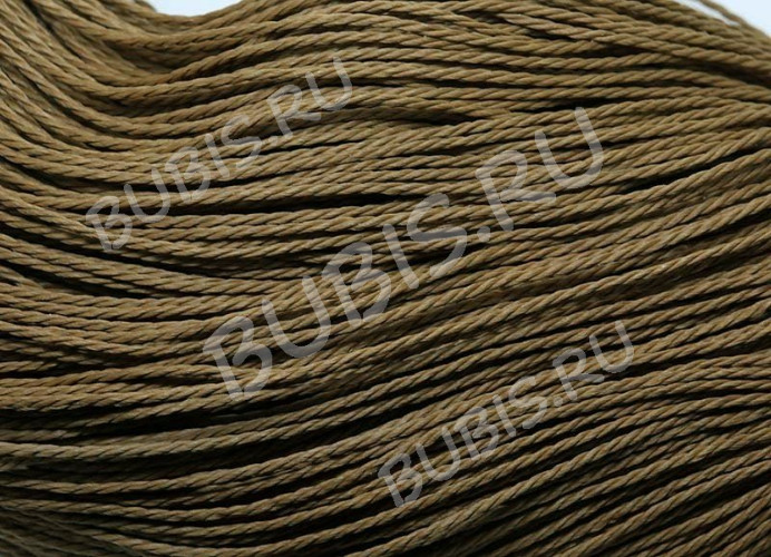 Вощёный п/э шнур "канатик" 1мм умбра (5м)