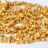 Купить Крошка (галтовка) каменная 219 5-10мм Опал жёлтый (камни) (нить 42-44см) с доставкой по России