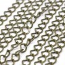 Купить Цепочка I055 кручёная с узором звено 8,5*6,5мм античная бронза (Iron) (50см) с доставкой по России