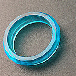 Молд 086 для эпоксидной смолы Кольцо простое с гранями 25,5*25,5*10мм (силикон)