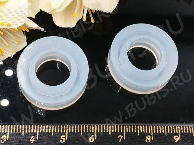 Молд 086 для эпоксидной смолы Кольцо простое с гранями 25,5*25,5*10мм (силикон)