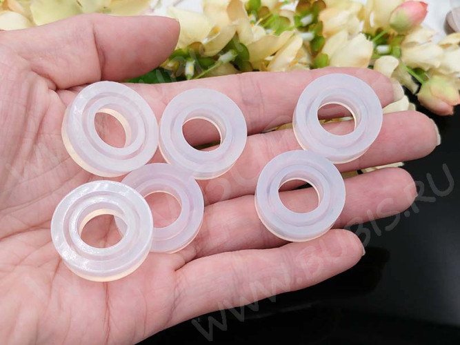 Молд 086 для эпоксидной смолы Кольцо простое с гранями 25,5*25,5*10мм (силикон)