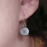 Купить Основа (заготовка) для серёжек №03 стальная с круглым сеттингом 10мм цвет платины (Хирургическая сталь) (1 пара) с доставкой по России