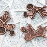 Купить Подвеска Коляска 02 19*12*2мм античная медь (литьё) с доставкой по России
