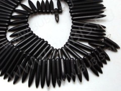 (ОПТ) Бусина каменная Клык 25 Говлит синт. 19-48*4,8мм МИКС размеров (камни)(НИТЬ)