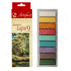 Полимерная глина Артефакт набор 7109-88 Lapsi NATURAL 9 цветов 180г