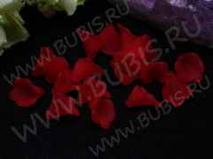 Бусина акрил Цветочек 13 воронка матовый 10*10*9мм красный полупрозрачный (акрил) (20шт.)