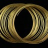 Купить Мемори проволока - пружина - основа для браслета 65*0,6мм золотистая (10 витков) с доставкой по России