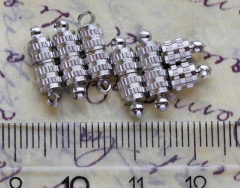 Магнитный замочек №18 с петельками 14,5*4,5*4,5мм цвет платины (Brass)