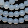 Купить Бусина округлая 10мм Лунный камень синт. (Опалит) (камни) с доставкой по России