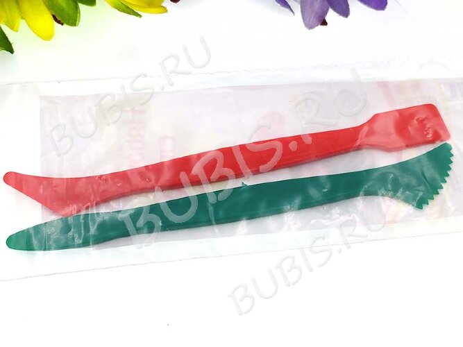 Набор стеков 09 для лепки 13,5см разноцветные (инструменты для моделирования) (2шт.)