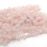 Крошка (галтовка) каменная 203 5-9мм Розовый кварц натуральный (камни) (длинная нить прим. 90см) Купить Крошка (галтовка) каменная 203 5-9мм Розовый кварц натуральный (камни) (длинная нить прим. 90см) с доставкой по России