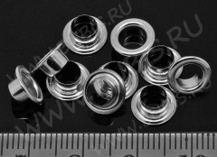 Люверсы 02 заглушки для Пандора 8,5*5,4*3,7мм цвет платины (Brass) (Pandora Style) (20шт.)