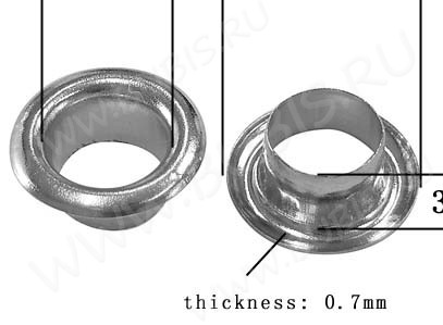 Люверсы 02 заглушки для Пандора 8,5*5,4*3,7мм цвет платины (Brass) (Pandora Style) (20шт.)
