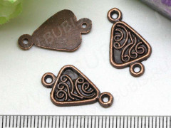 060 Коннектор Треугольник 20*12,5*1,8мм античная медь (литьё)