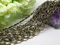 Цепочка I004 звено 8*5мм и 4*3,5мм античная бронза (Iron) (50см)