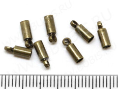 Концевик 015 8*2,6*2,6мм античная бронза (Brass) (10шт.)