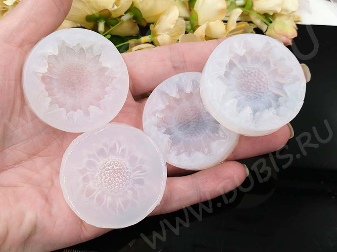 Молд 085 для эпоксидной смолы Цветок 3D 37*37*6мм (силикон)