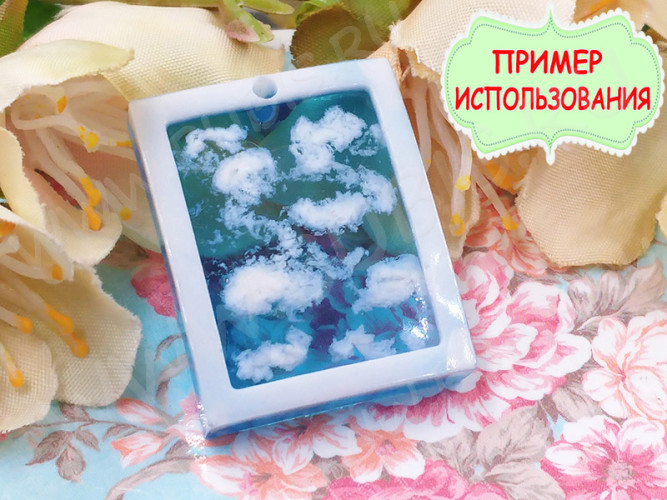 Наполнение для смолы и бутылочек 067 белая клячка для облаков (декор)