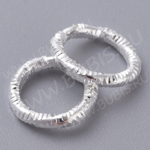 Кольцо декоративное 41 рамка разъёмное 8*8*1мм серебристое (Iron) (20шт)