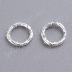 Кольцо декоративное 41 рамка разъёмное 8*8*1мм серебристое (Iron) (20шт)