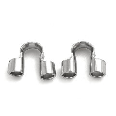 Защита ланки 05 протектор от перетирания нити и лески 5*7*2мм цвет платины (Хирургическая Сталь) (10шт)