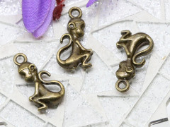 Подвеска Обезьяна 03 3D 19,5*11*4мм античная бронза (литьё)
