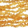 Купить Крошка (галтовка) каменная 213 4-9мм Цитрин (длинная нить прим. 90см) с доставкой по России