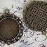 Купить Подвеска-сеттинг Круг 04 (сеттинг 20мм) 33,5*30,5*1,8мм античная бронза (литьё) с доставкой по России
