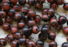 Бусина округлая 10мм Авантюрин золотисто-т.синий имит. (камни)