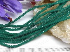 Бусина кристалл гранёный абакус 3*3*2мм св.изумрудный непрозрачный (имитация Сваровски) (50шт.)