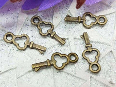 Подвеска Ключик 01 маленький 16*6,5*1,5мм античная бронза (литьё)