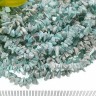 Купить Крошка (галтовка) каменная 200 3-7мм Говлит тонированный св.голубой (камни) (длинная нить 80-84см) с доставкой по России