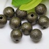 Купить Бусина Шарик металлический "сахарный" 8мм античная бронза (Brass) (10шт.) с доставкой по России