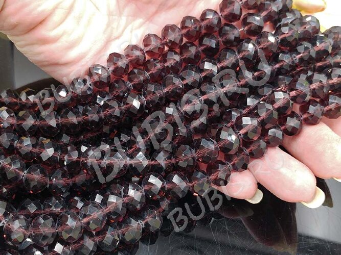 (СКИДКИ!!!) Бусина кристалл Абакус гранёный 10*10*7,5мм лиловый прозрачный (имитация Сваровски) (10шт.)