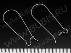 Швензы-петли №14 33*12,5*0,65мм цвет платины (хирургическая сталь) (1 пара)