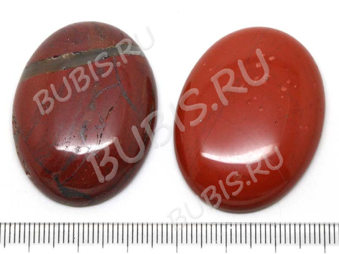 Кабошон каменный 111 Овал 18*13*6мм Яшма красная (камни)