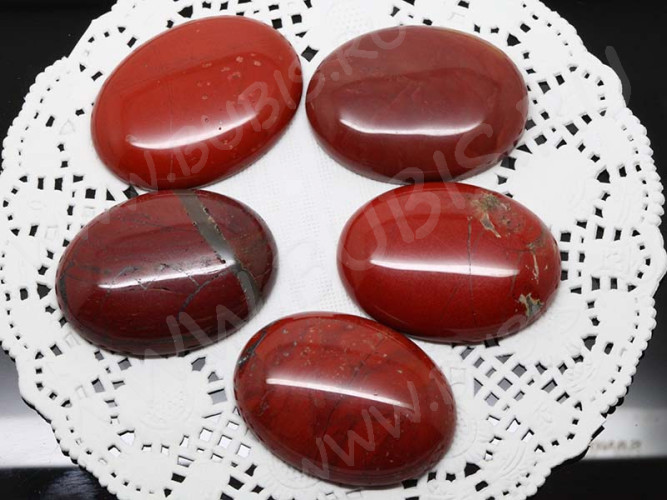 Кабошон каменный 111 Овал 18*13*6мм Яшма красная (камни)