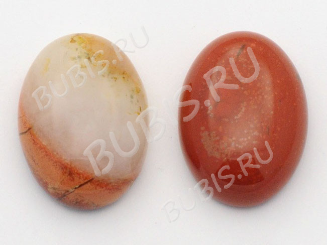 Кабошон каменный 111 Овал 18*13*6мм Яшма красная (камни)