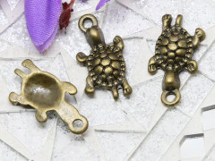 Подвеска Черепашка 01 23*13*4мм античная бронза (литьё)