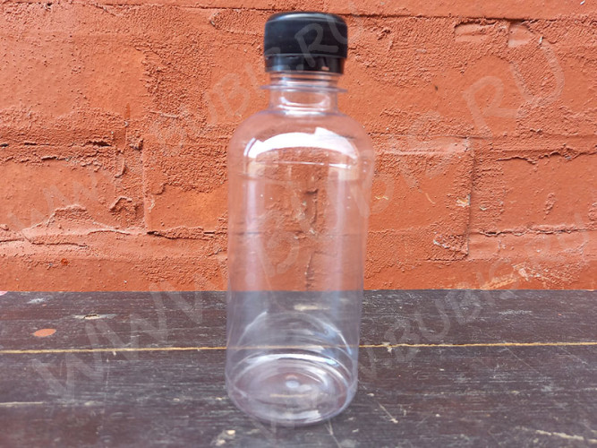 Флакон 02 Бутылочка с винтовой крышкой 250мл прозрачная (пластик)